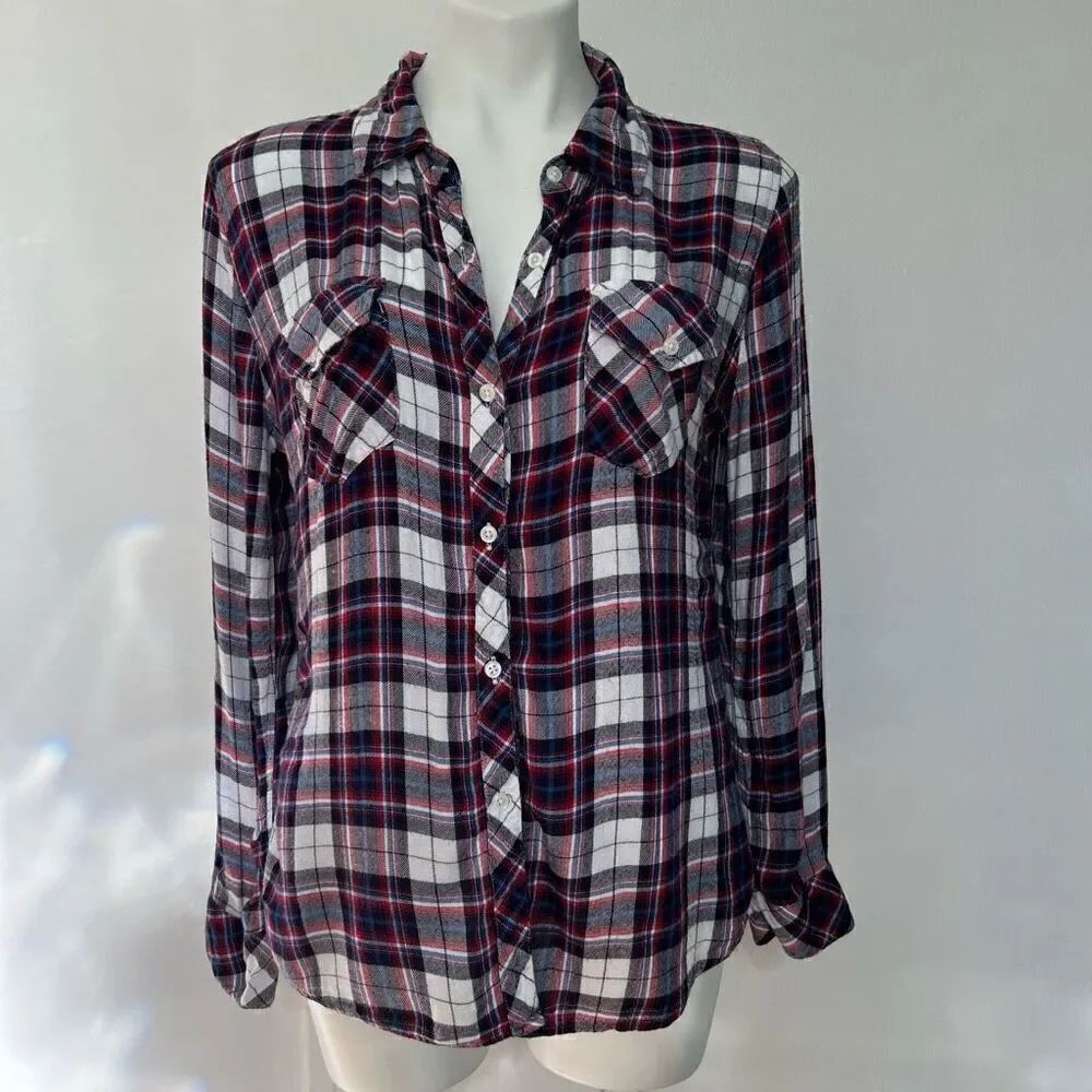 Rails Rayon Plaid Flannel Button Down